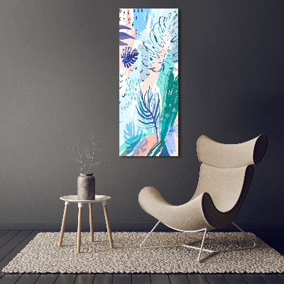Obraz zdjęcie szkło akryl pionowy Tropikalne liście
