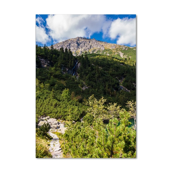 Foto obraz szkło akryl pionowy Morskie oko Tatry