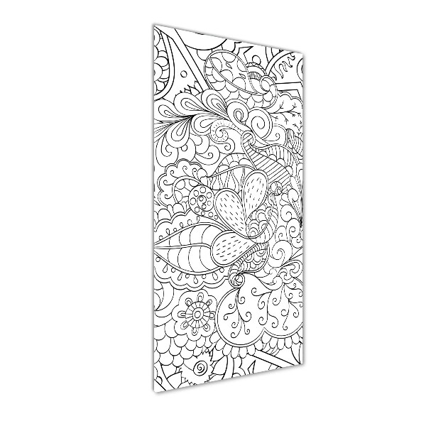 Obraz zdjęcie szkło akryl pionowy Tło Zentangle