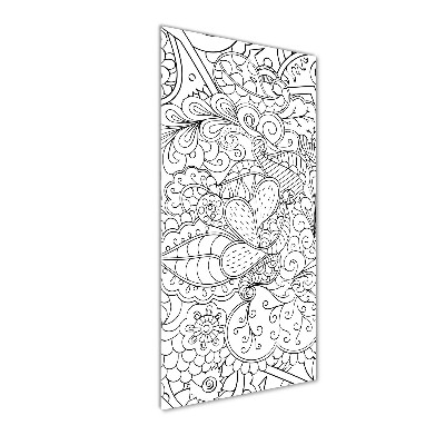 Obraz zdjęcie szkło akryl pionowy Tło Zentangle