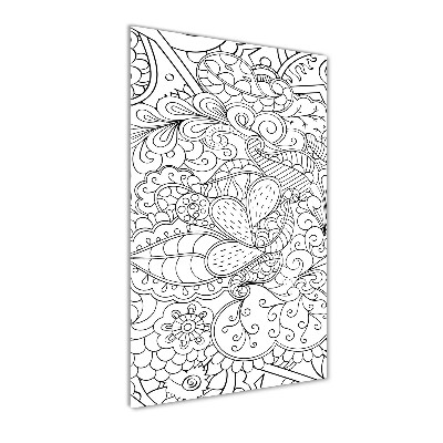 Obraz zdjęcie szkło akryl pionowy Tło Zentangle