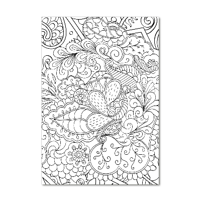 Obraz zdjęcie szkło akryl pionowy Tło Zentangle