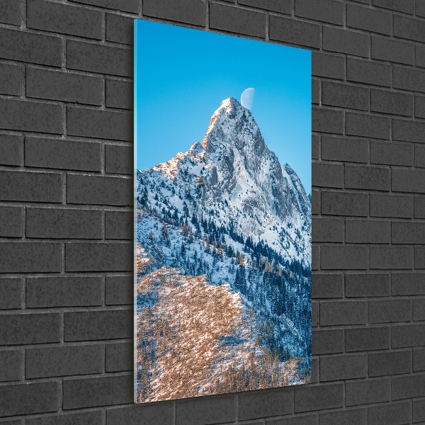 Obraz zdjęcie na ścianę akryl pionowy Giewont Tatry