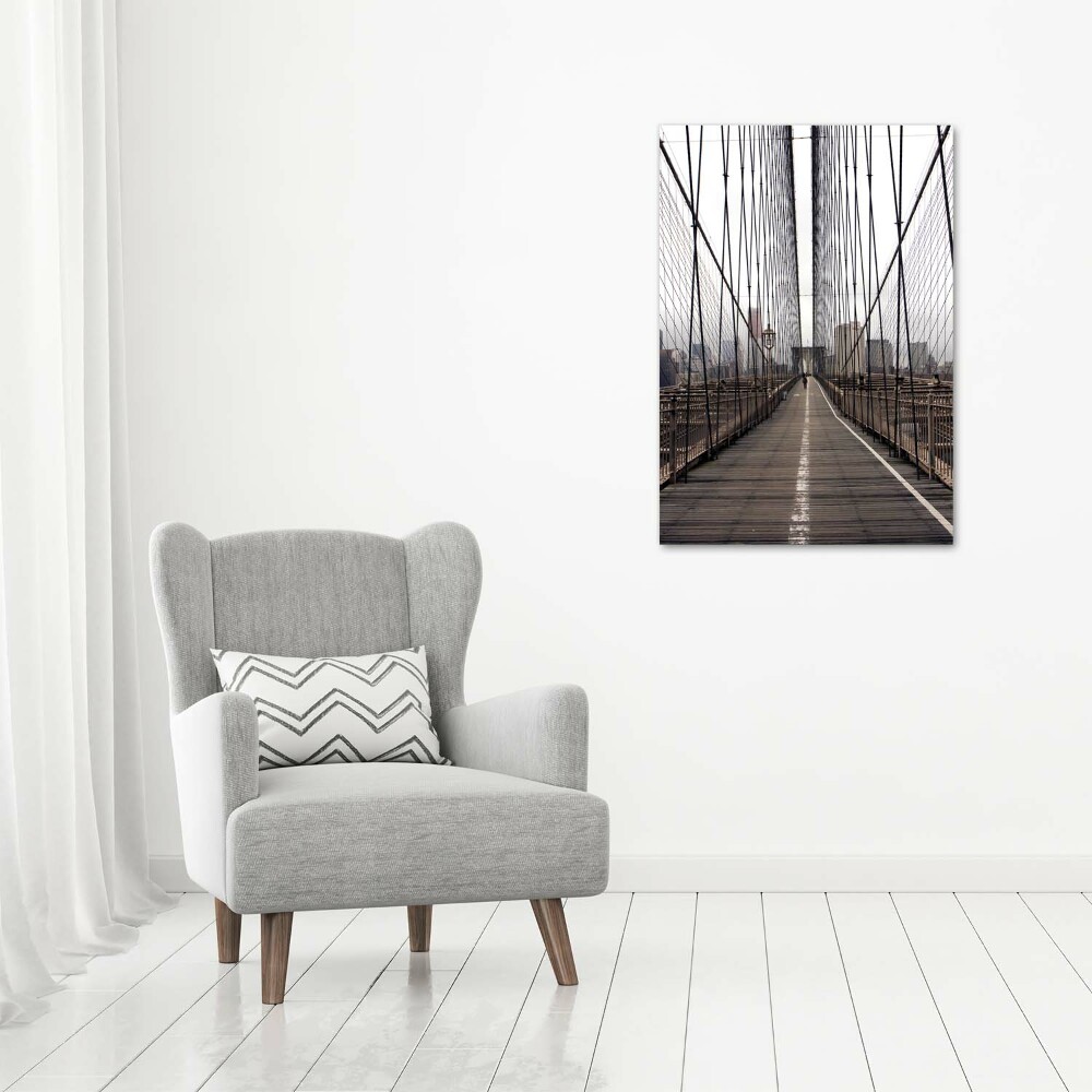 Foto obraz na ścianę akryl pionowy Most Brookliński