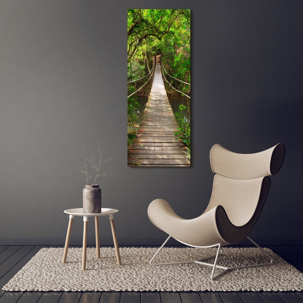 Foto obraz szkło akryl pionowy Most wiszący
