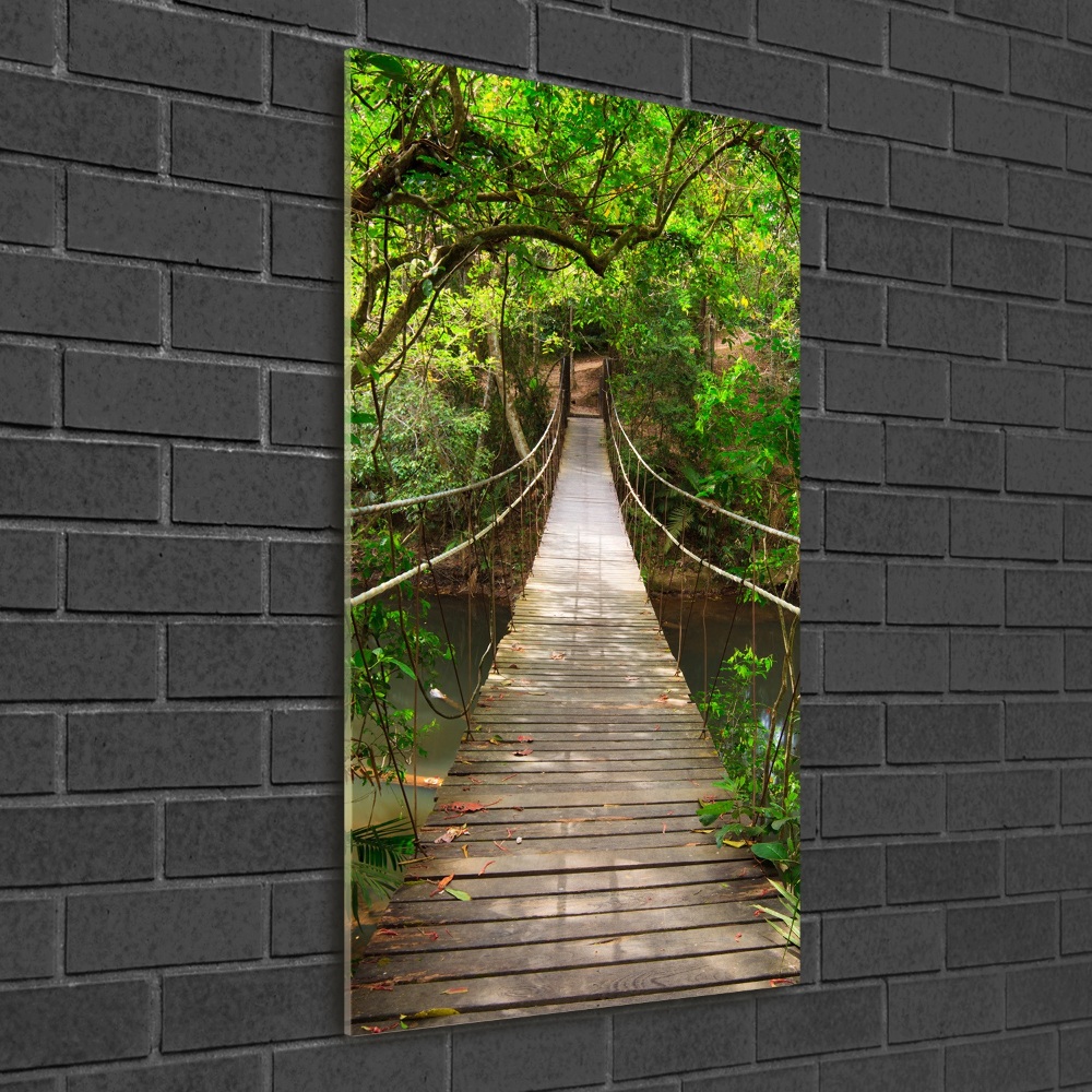 Foto obraz szkło akryl pionowy Most wiszący