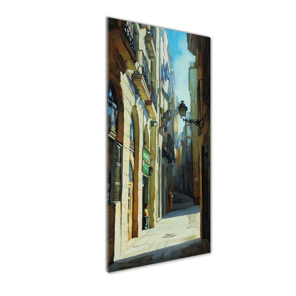 Foto obraz szkło akryl pionowy Ulice Barcelony