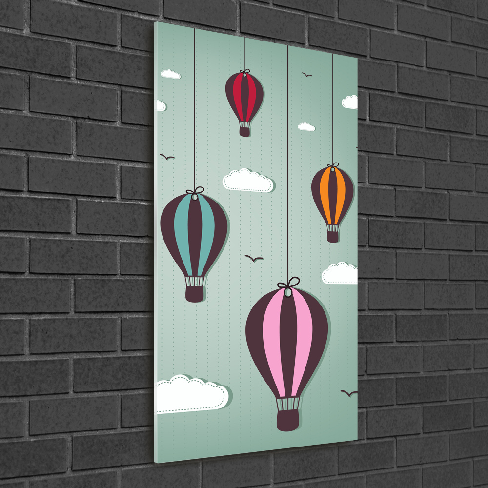 Obraz zdjęcie na ścianę akryl pionowy Latające balony