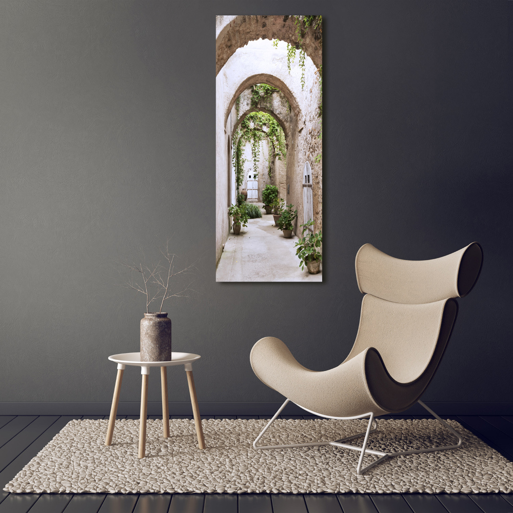Foto obraz szkło akryl pionowy Arkada na zamku