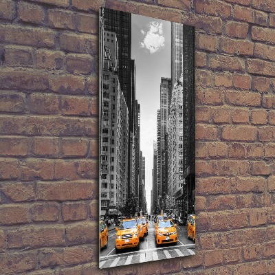Foto obraz szkło akryl pionowy Taksówki Nowy Jork