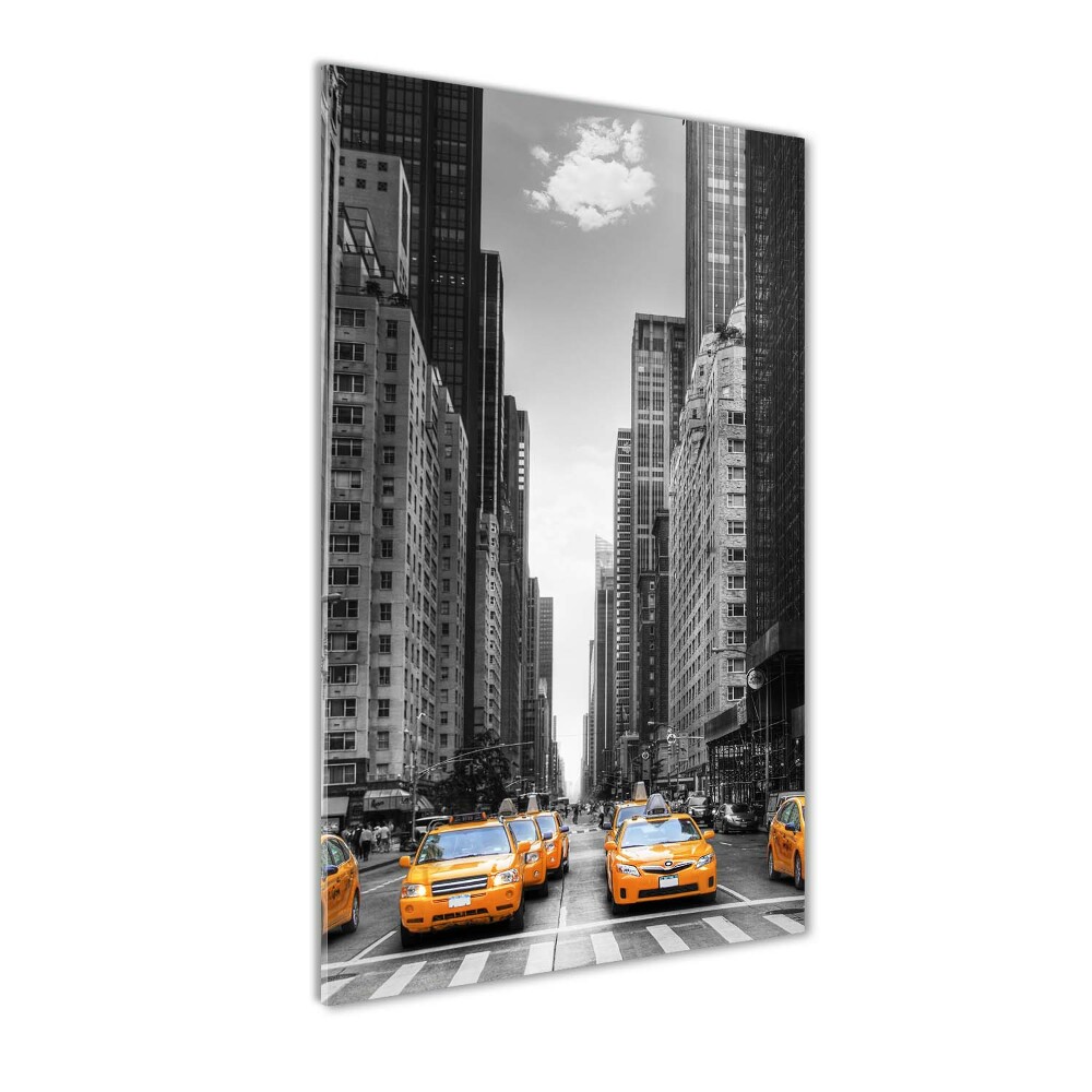 Foto obraz szkło akryl pionowy Taksówki Nowy Jork