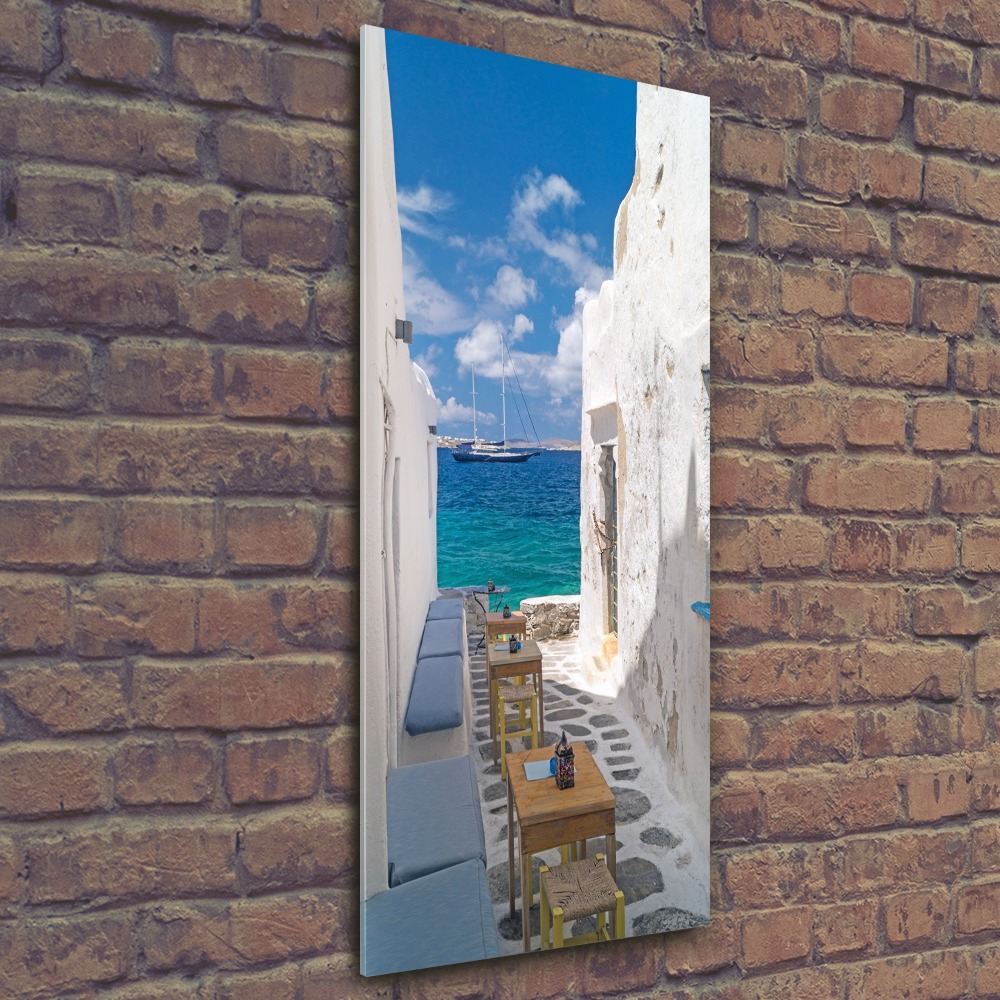 Foto obraz szkło akryl pionowy Greckie uliczki