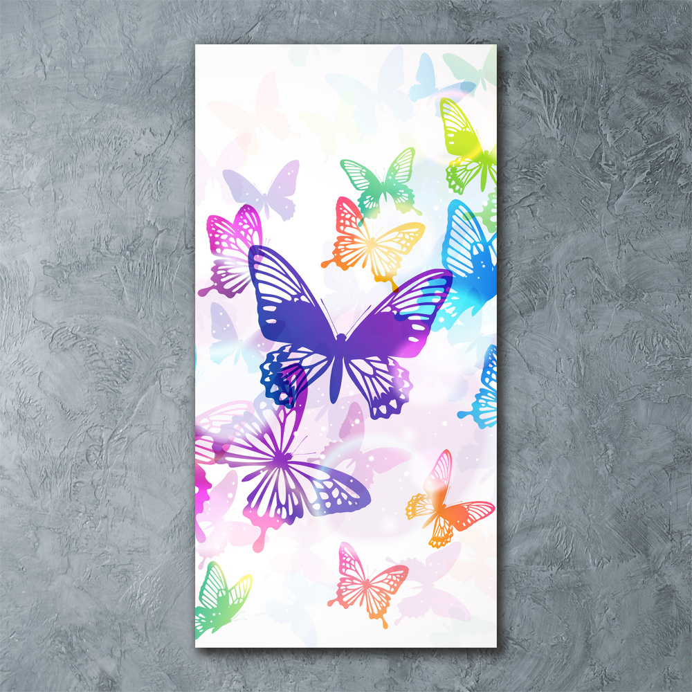 Obraz zdjęcie akryl pionowy Kolorowe motyle