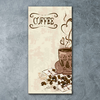 Foto obraz szkło akryl pionowy Aromatyczna kawa
