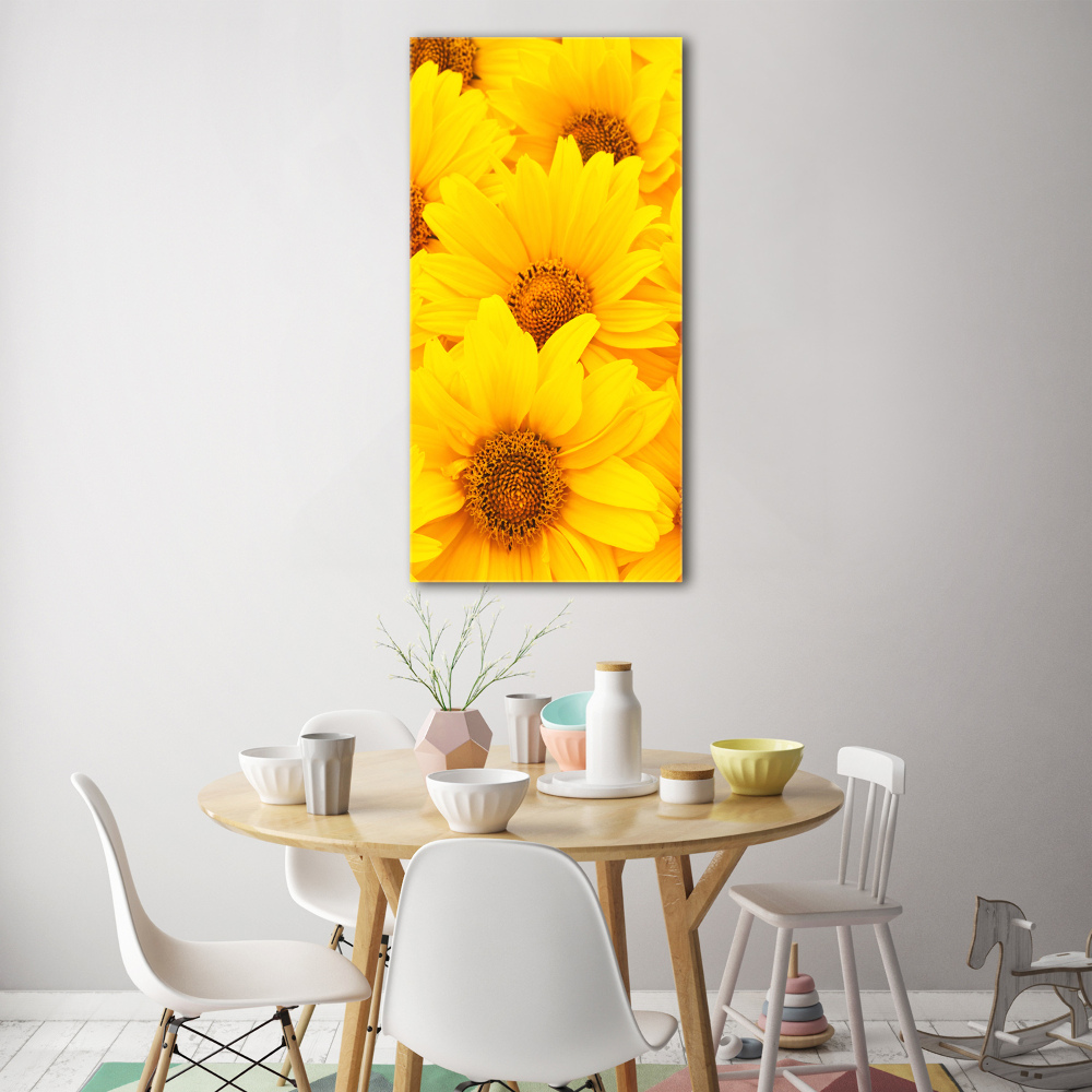 Obraz zdjęcie akryl pionowy Słoneczniki