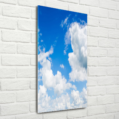 Foto obraz akryl pionowy Chmury na niebie