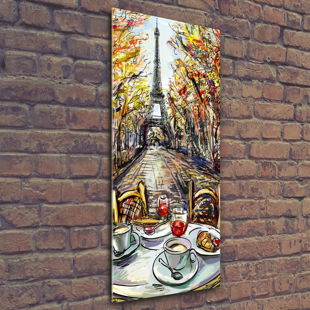 Foto obraz szkło akryl pionowy Śniadanie w Paryżu