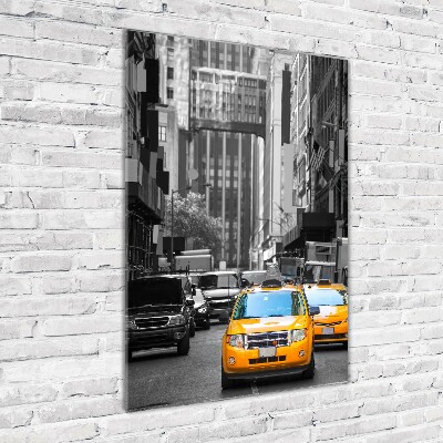 Foto obraz na ścianę akryl pionowy Taksówki Nowy Jork