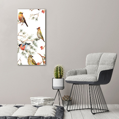 Obraz zdjęcie akryl pionowy Ptaki i iglaki