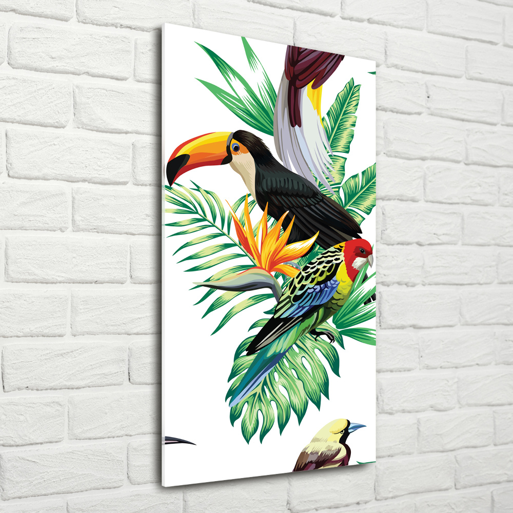 Obraz zdjęcie akryl pionowy Tropikalne ptaki