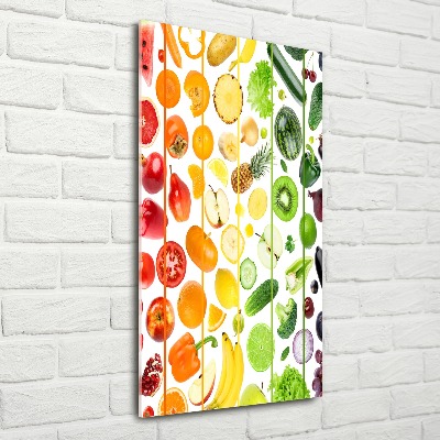 Obraz zdjęcie szkło akryl pionowy Owoce i warzywa