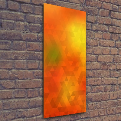 Foto obraz szkło akryl pionowy Abstrakcja trójkąty