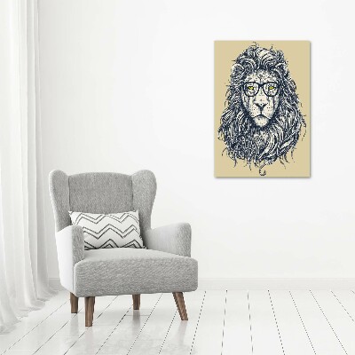 Obraz zdjęcie na scianę akrylowy pionowy Hipsterski lew