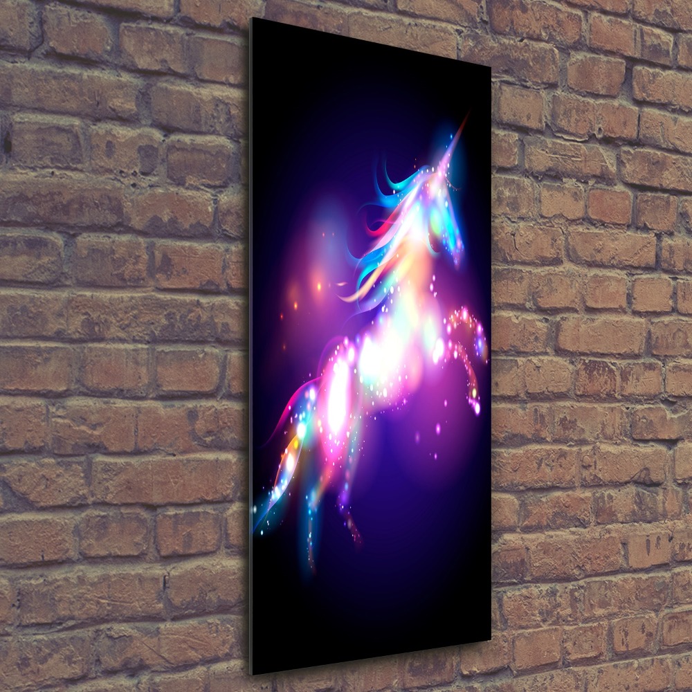 Obraz zdjęcie szkło akryl pionowy Magiczny jednorożec