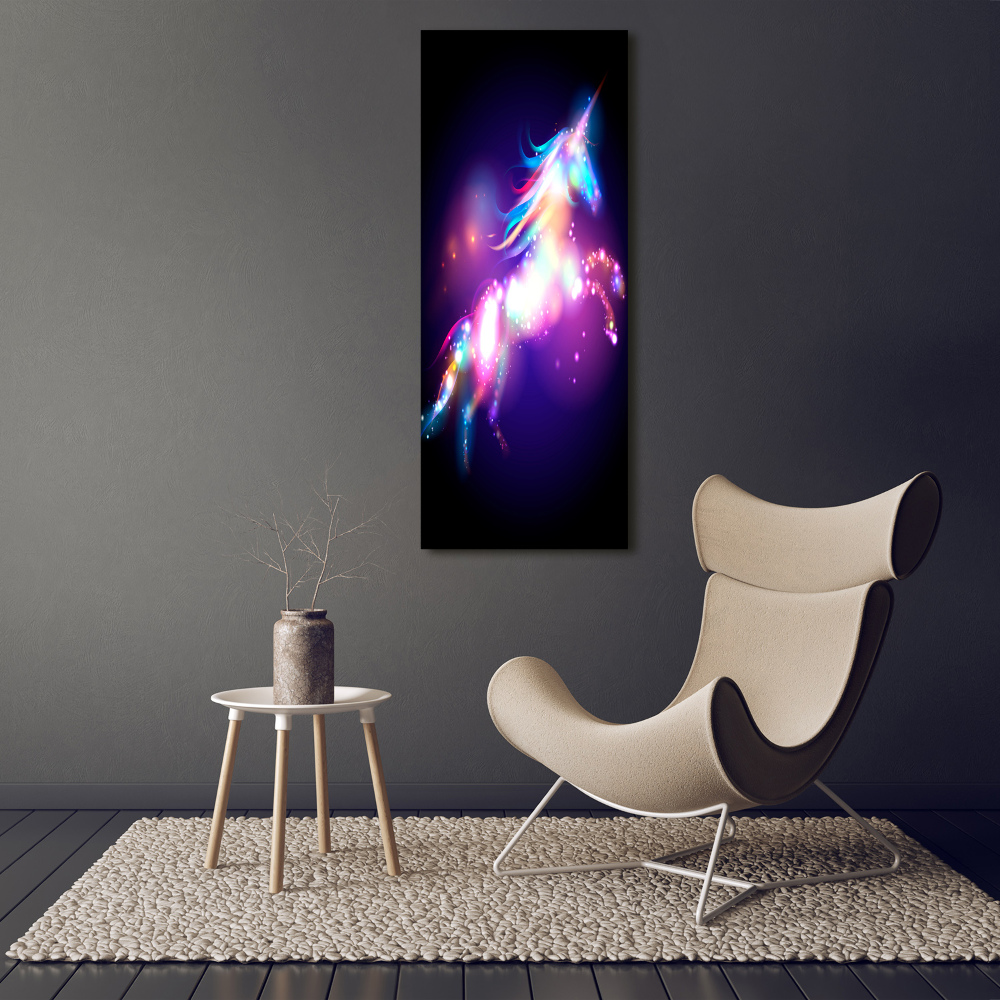 Obraz zdjęcie szkło akryl pionowy Magiczny jednorożec