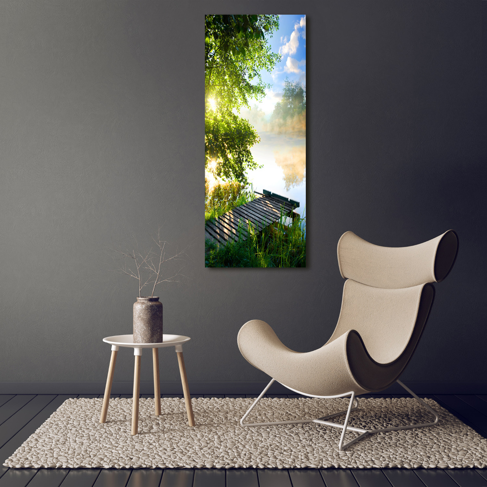Foto obraz akryl pionowy Drewniane molo