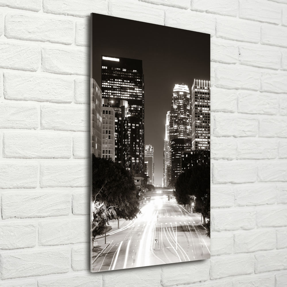 Foto obraz szkło akryl pionowy Los Angeles nocą