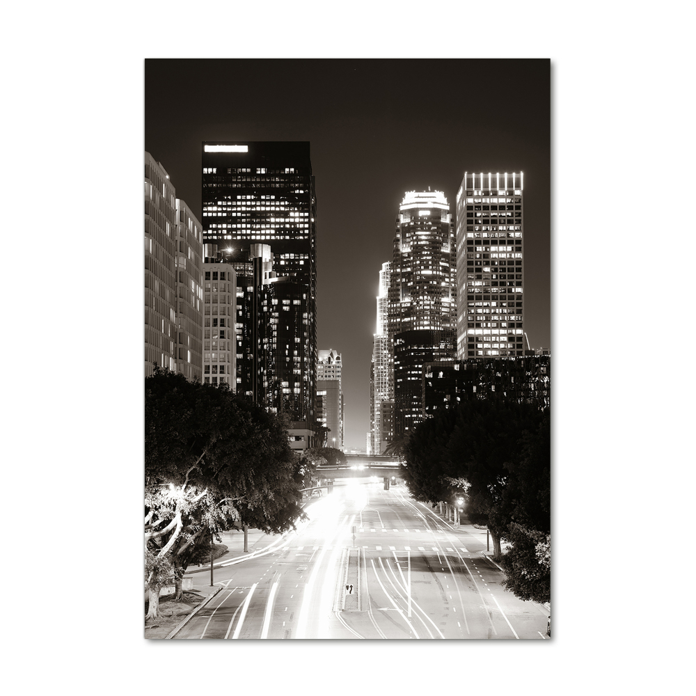 Foto obraz szkło akryl pionowy Los Angeles nocą