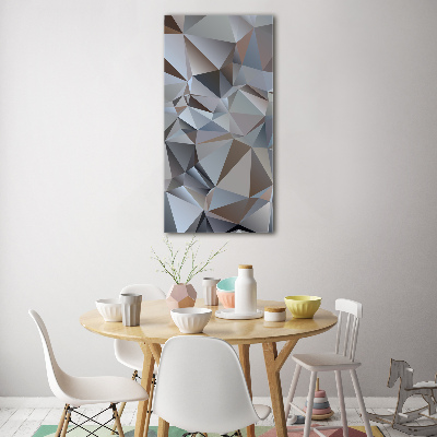 Obraz zdjęcie szkło akryl pionowy Abstrakcja trójkąty