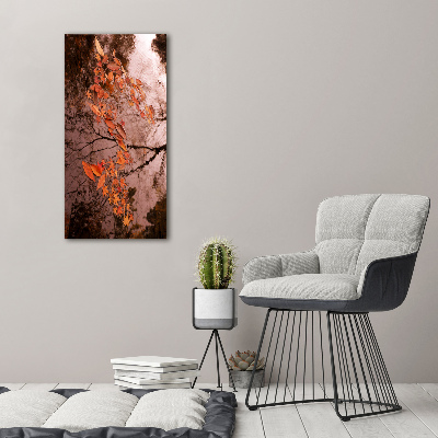 Obraz zdjęcie szkło akryl pionowy Jesienne liście