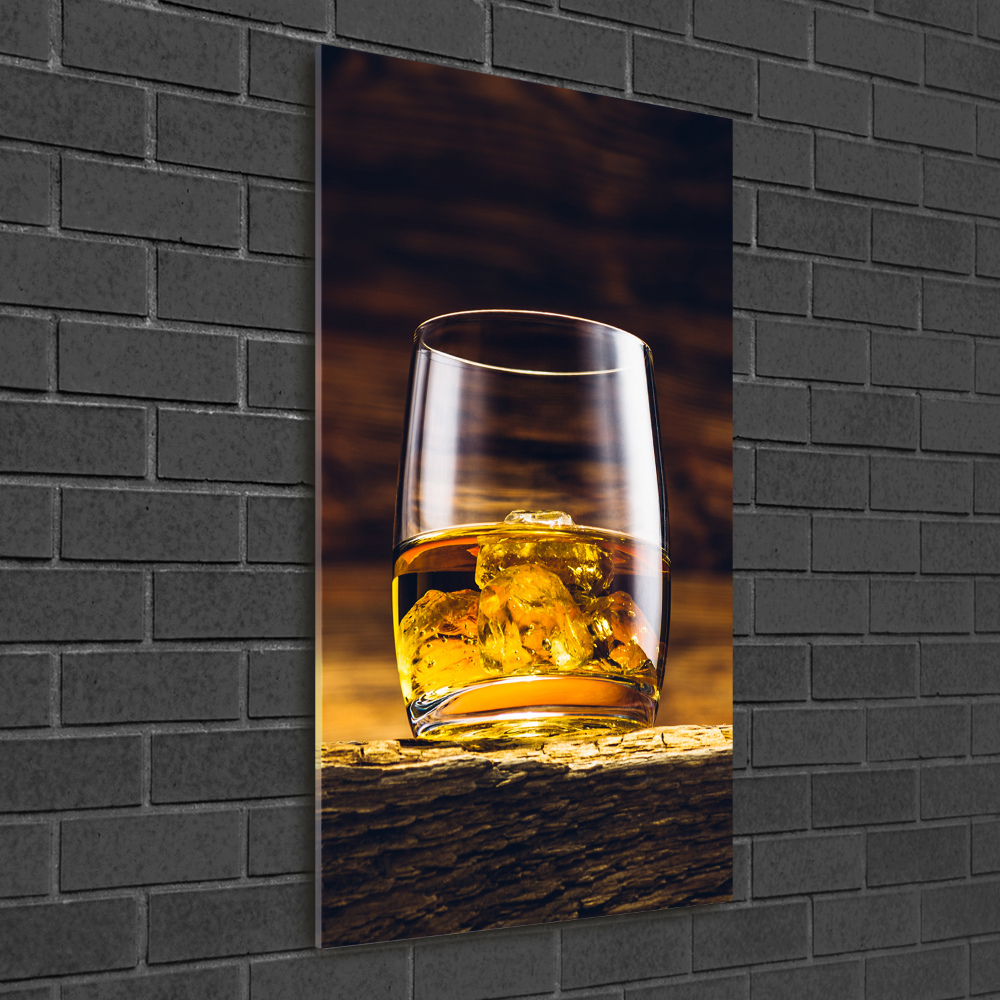 Obraz zdjęcie szkło akryl pionowy Burbon w szklance