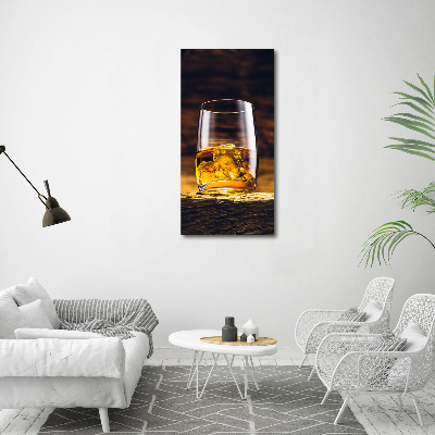 Obraz zdjęcie szkło akryl pionowy Burbon w szklance