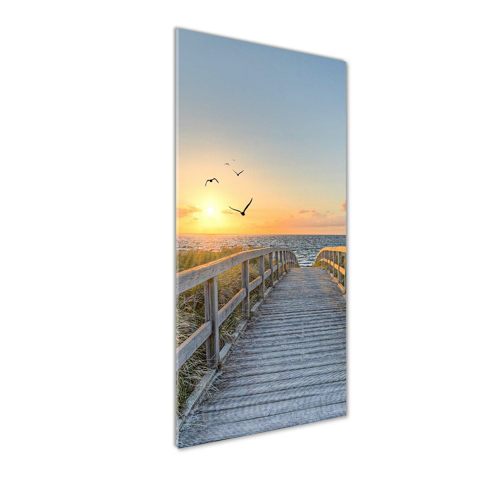 Foto obraz szkło akryl pionowy Ścieżka na plażę