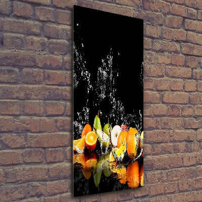 Fotoobraz na ścianę szkło akrylowe pionowy Owoce
