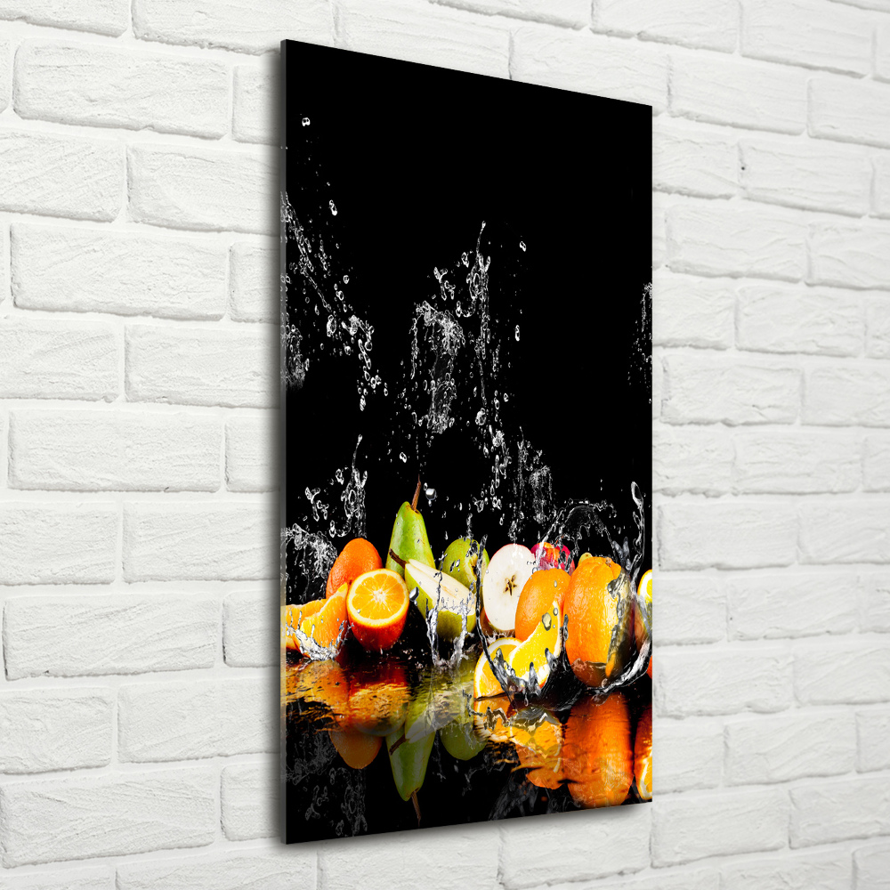 Fotoobraz na ścianę szkło akrylowe pionowy Owoce