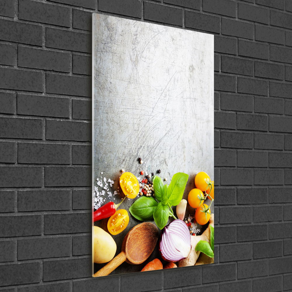 Foto obraz szkło akryl pionowy Warzywa