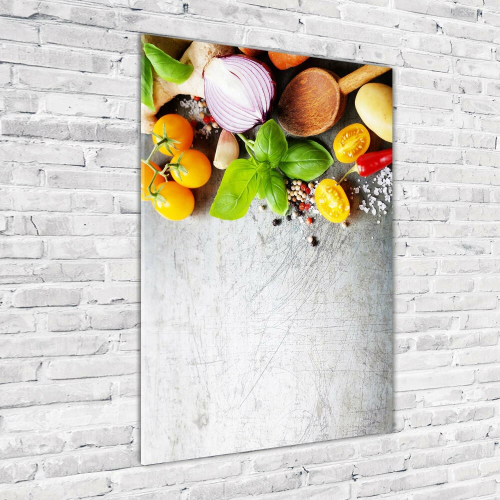 Foto obraz szkło akryl pionowy Warzywa