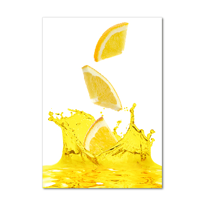 Obraz zdjęcie szkło akryl pionowy Cytrynowy sok