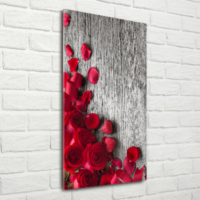 Obraz zdjęcie akryl pionowy Czerwone róże