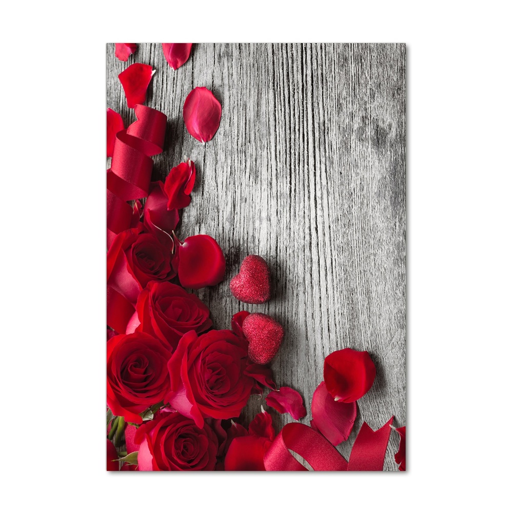 Obraz zdjęcie akryl pionowy Czerwone róże
