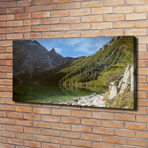 Foto obraz na płótnie Morskie oko Tatry