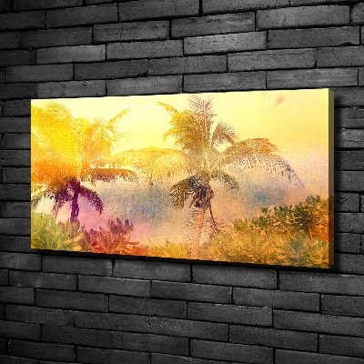 Foto obraz na płótnie Kolorowe palmy