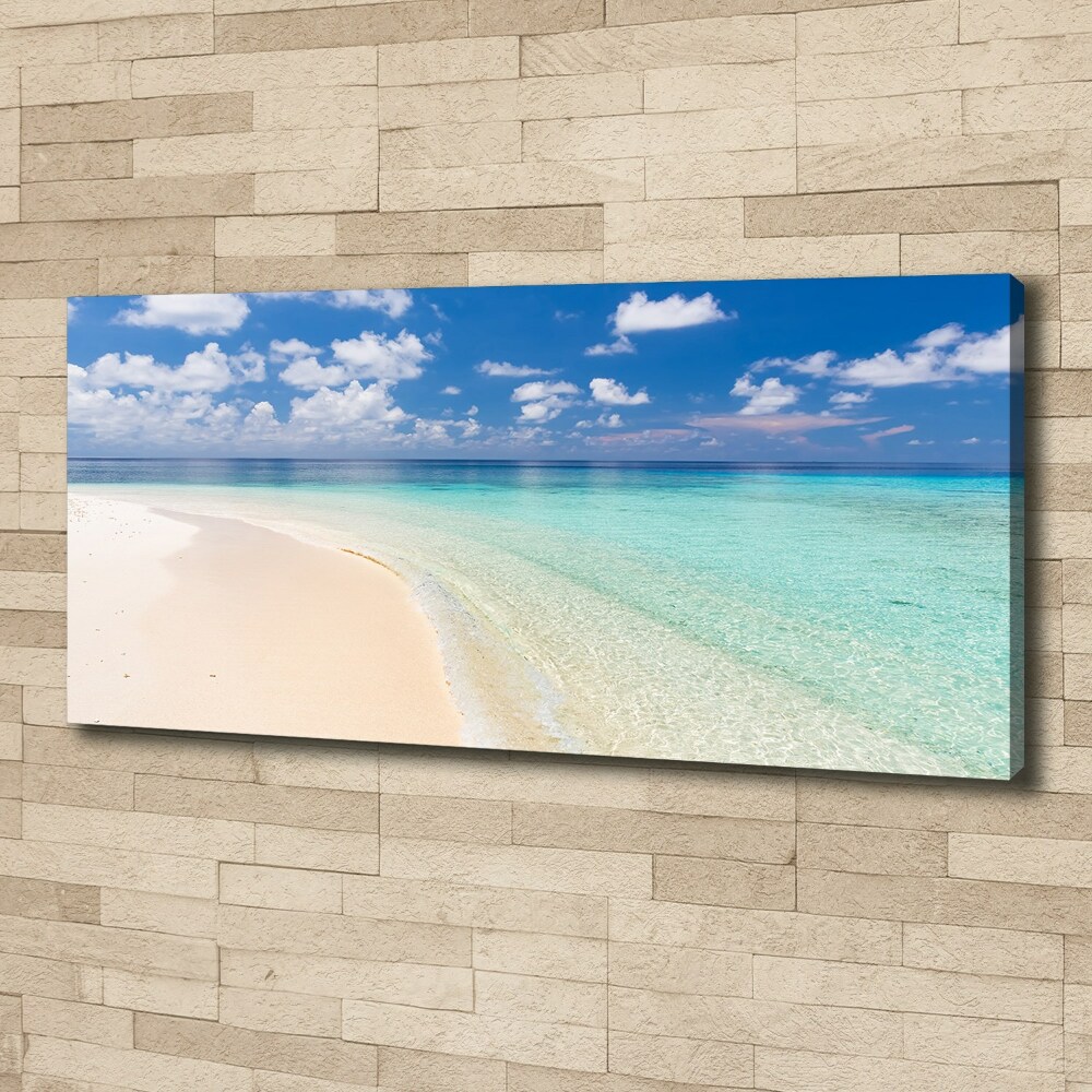 Foto obraz na płótnie Plaża na Malediwach