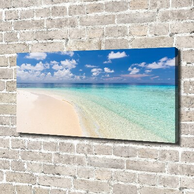 Foto obraz na płótnie Plaża na Malediwach