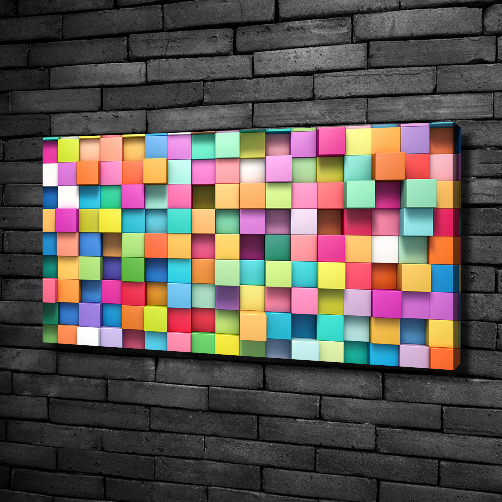 Foto obraz na płótnie Kolorowe kwadraty