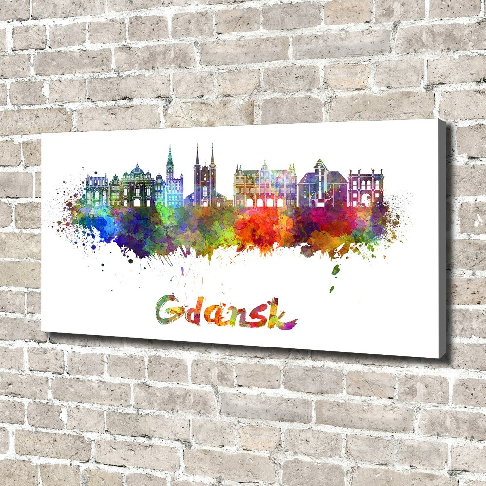 Foto obraz na płótnie Kolorowy Gdańsk